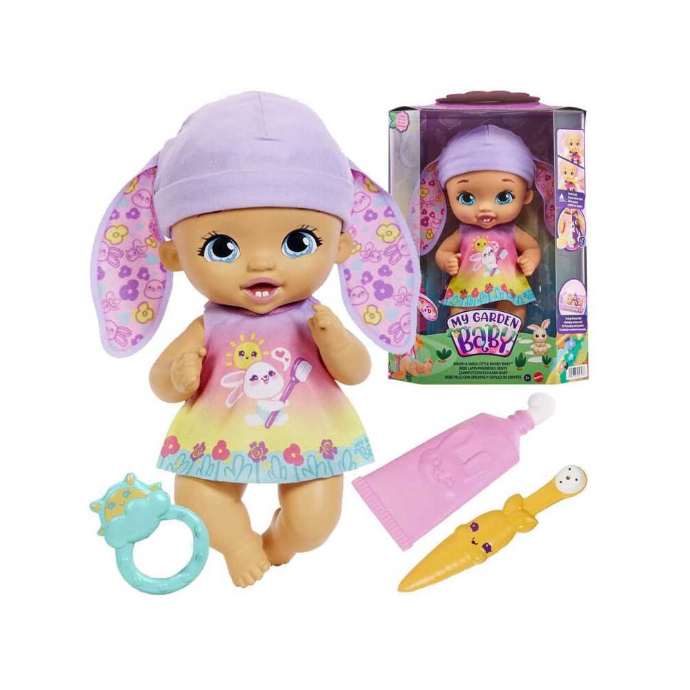 My Garden Baby doll brushing teeth with a bunny doll doll with accessories ZA5432