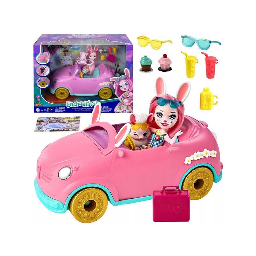 Lėlė Bree Bunny Enchantimals su automobiliu ZA5468-Laikina-e-vaikas