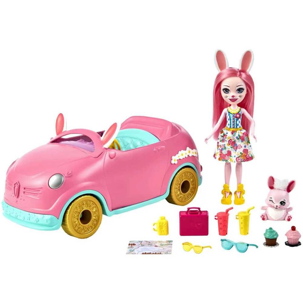 Lėlė Bree Bunny Enchantimals su automobiliu ZA5468-Laikina-e-vaikas