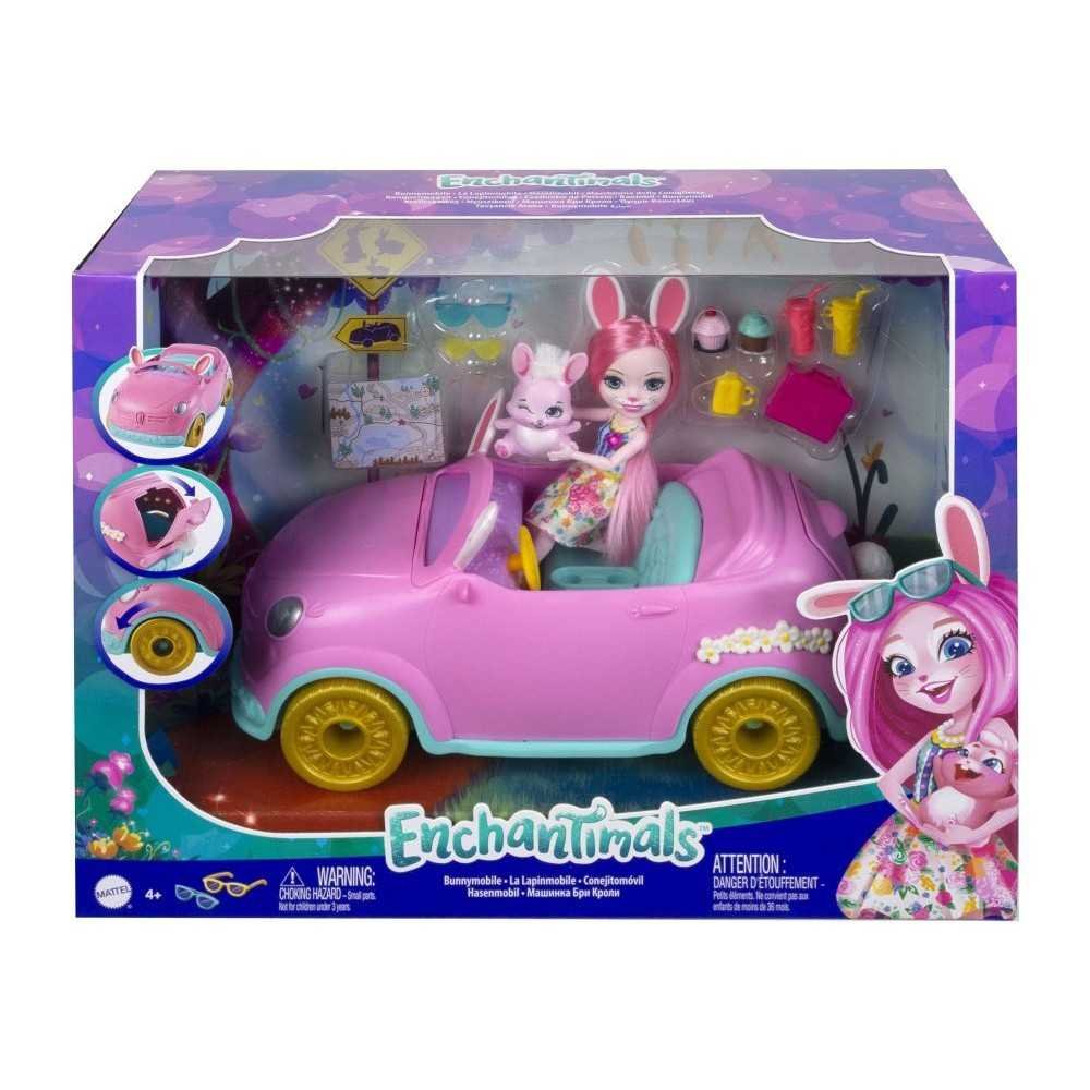 Lėlė Bree Bunny Enchantimals su automobiliu ZA5468-Laikina-e-vaikas