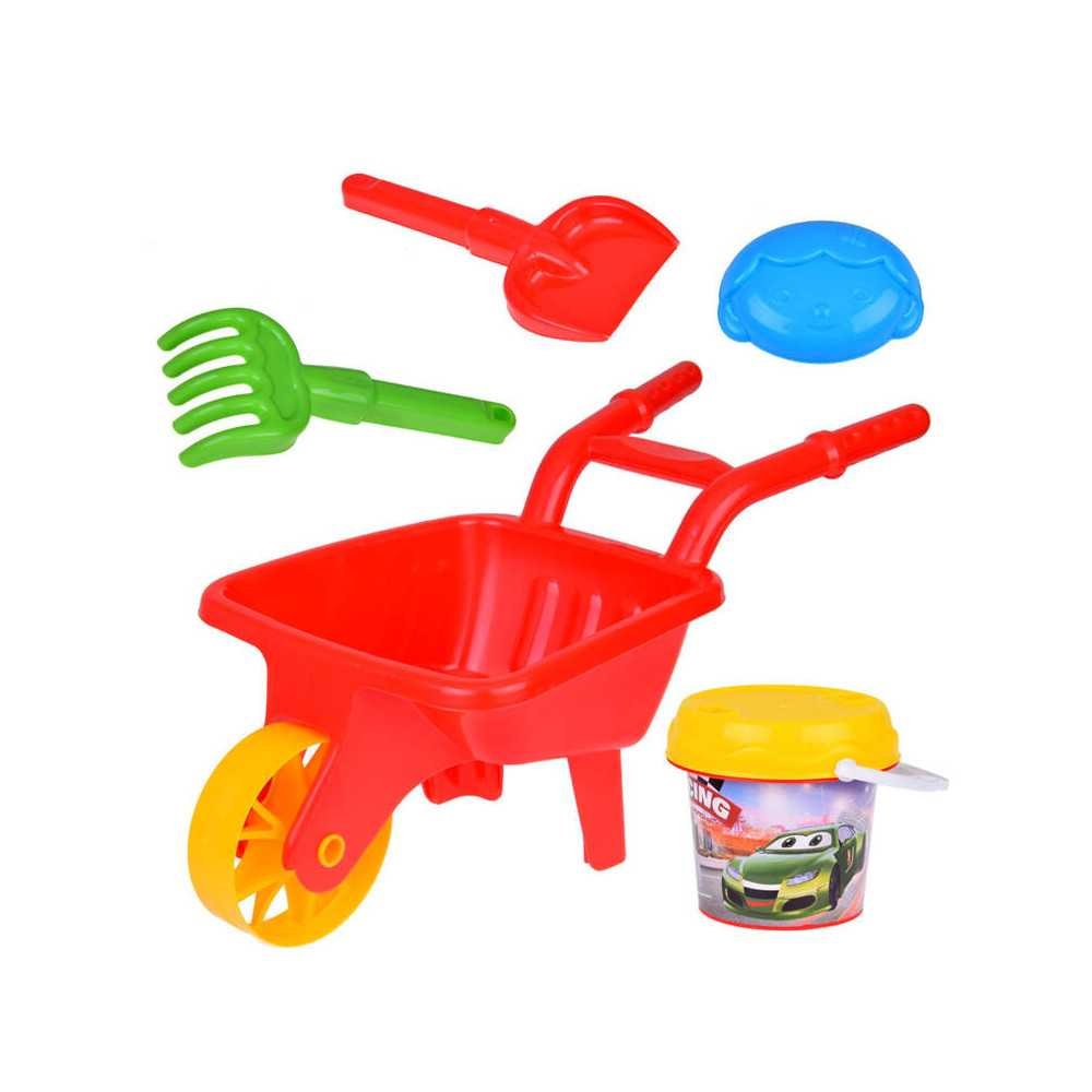 Children's wheelbarrows, sandbox accessories, bucket, shovel, rake ZA5469