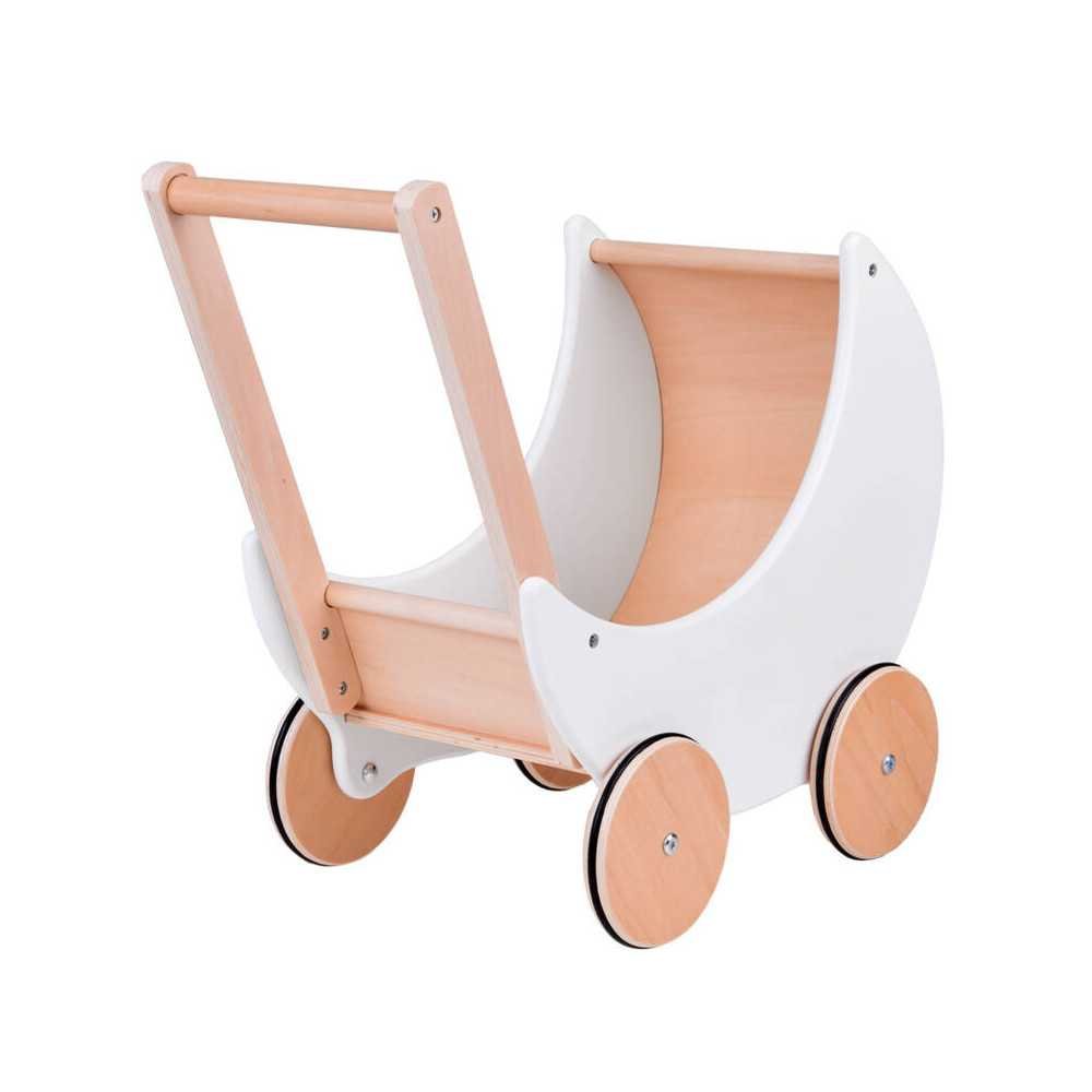 Lovely Wooden Doll Pram Pusher for Kids ZA5484