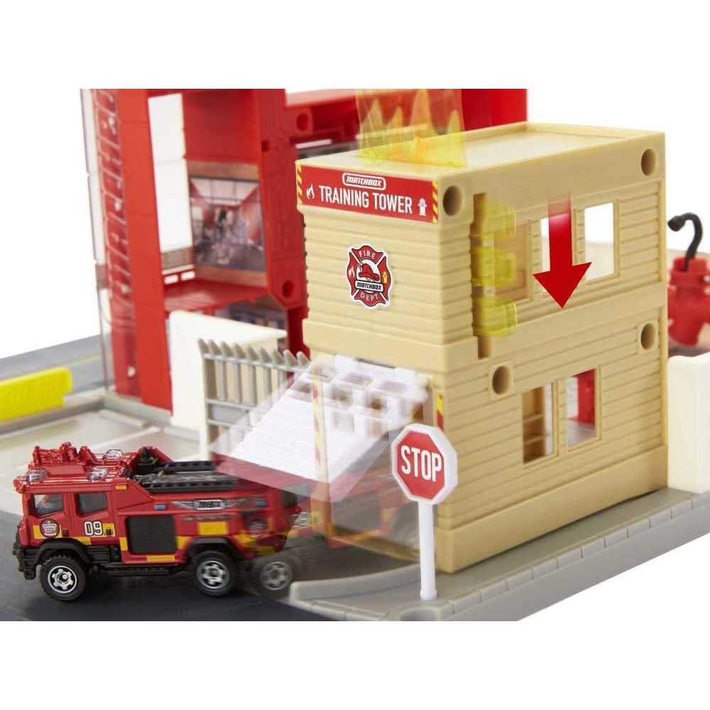 Gaisrinės tarnybos rinkinys Mattel Matchbox + gaisrinis automobilis ZA5526-Laikina-e-vaikas