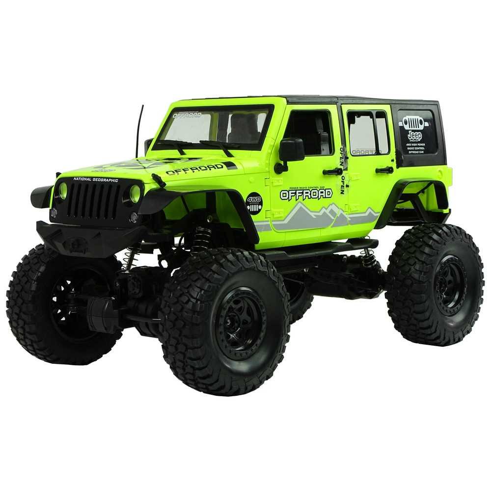 Nuotoliniu būdu valdomas Rock Crawler 2.4 GHz 4x4, žalias-Žaislai, Auto ir transporto žaislai, Valdomos radijo bangomis-e-vaikas