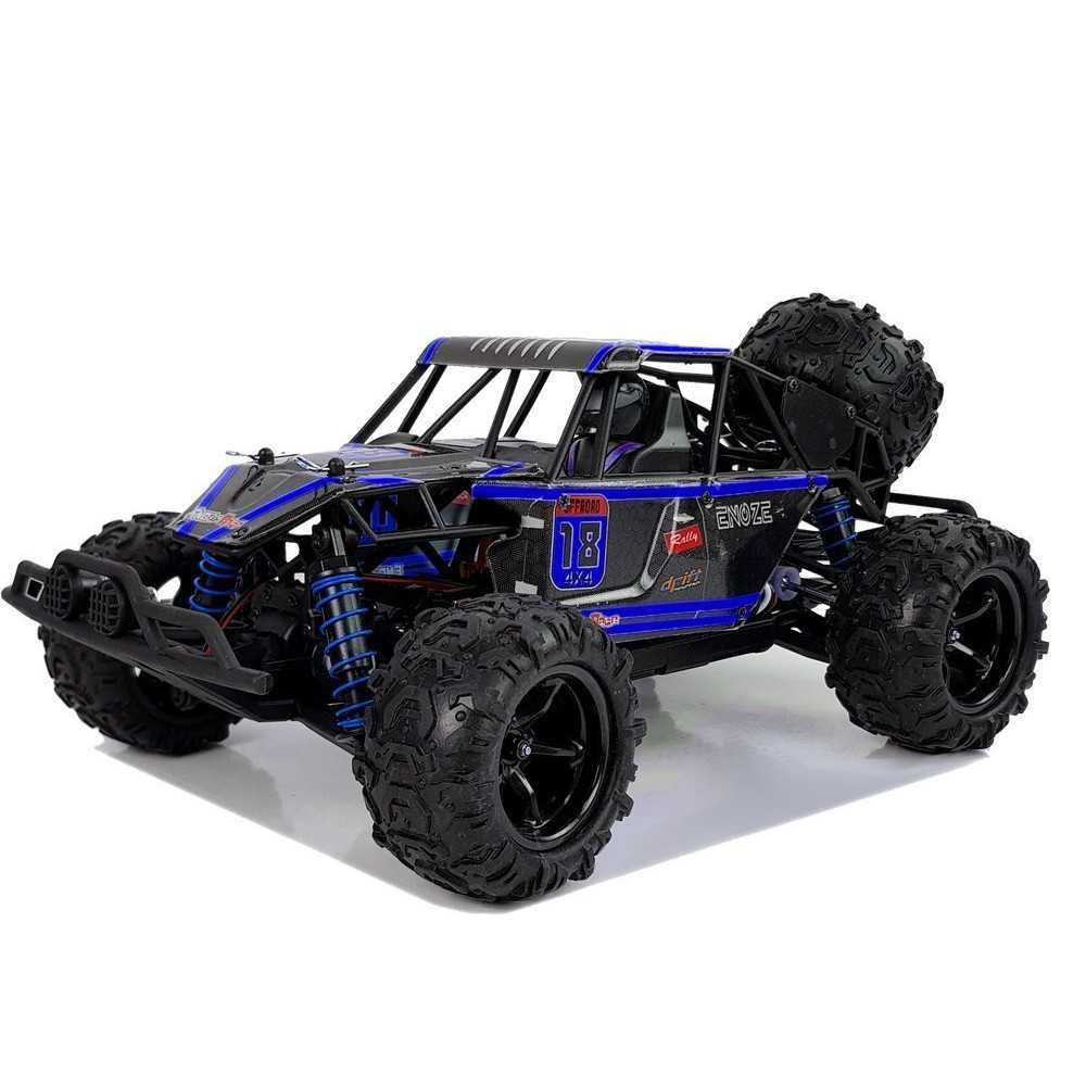 Auto Terenowe Buggy Zdalnie Sterowane 1:18 Niebieskie ENOZE 9303E 45 km/h