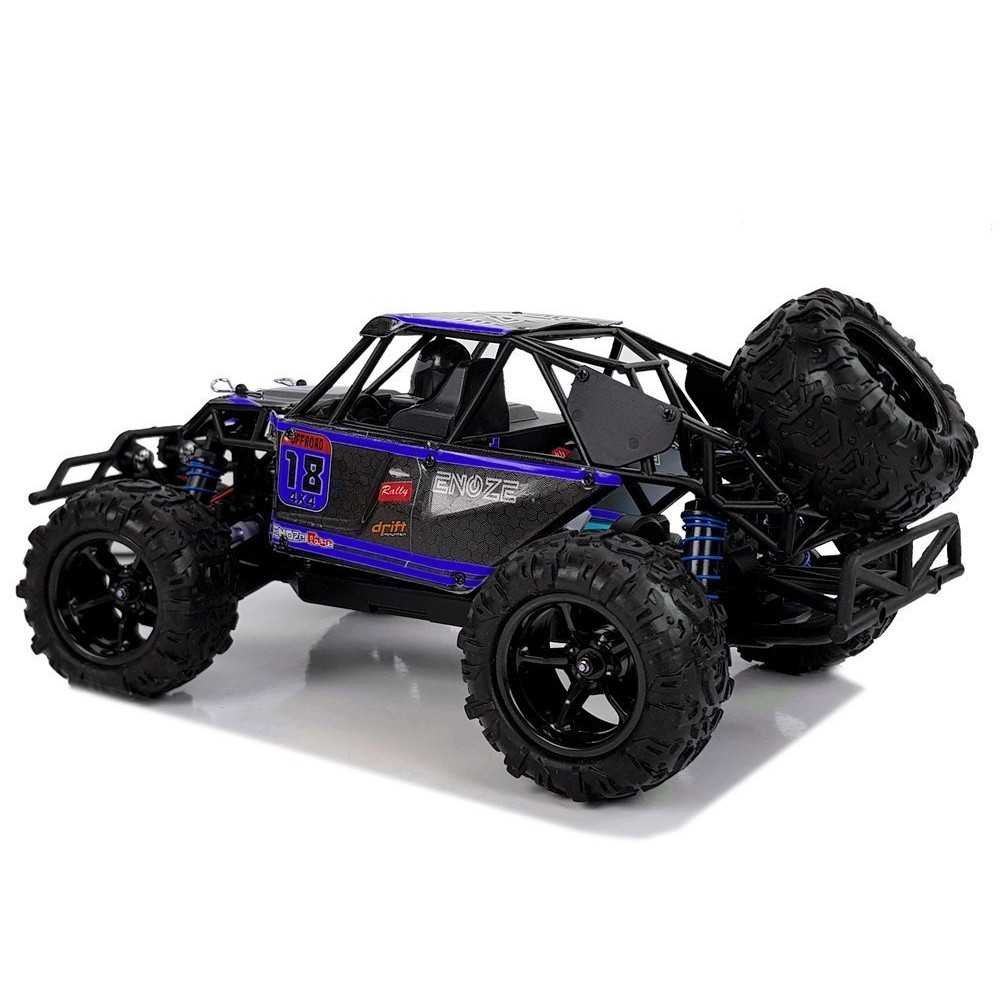 Auto Terenowe Buggy Zdalnie Sterowane 1:18 Niebieskie ENOZE 9303E 45 km/h