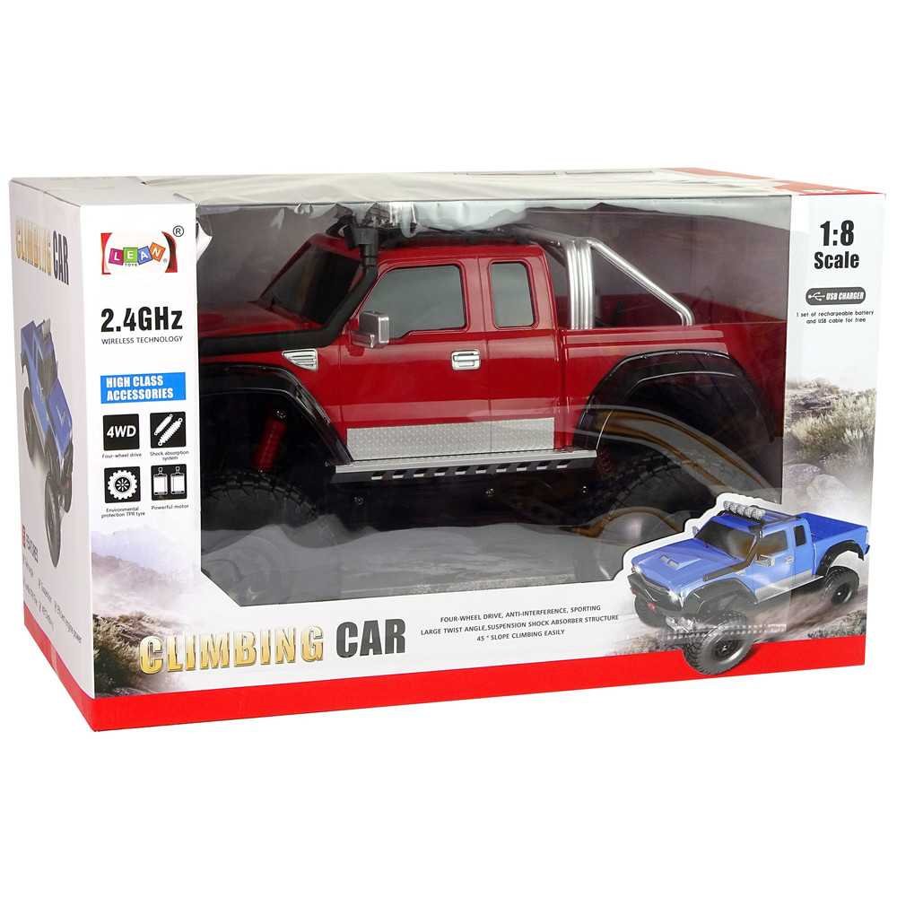 Off-road car R/C 2.4G Climbing Car 1:8 Red 4x4