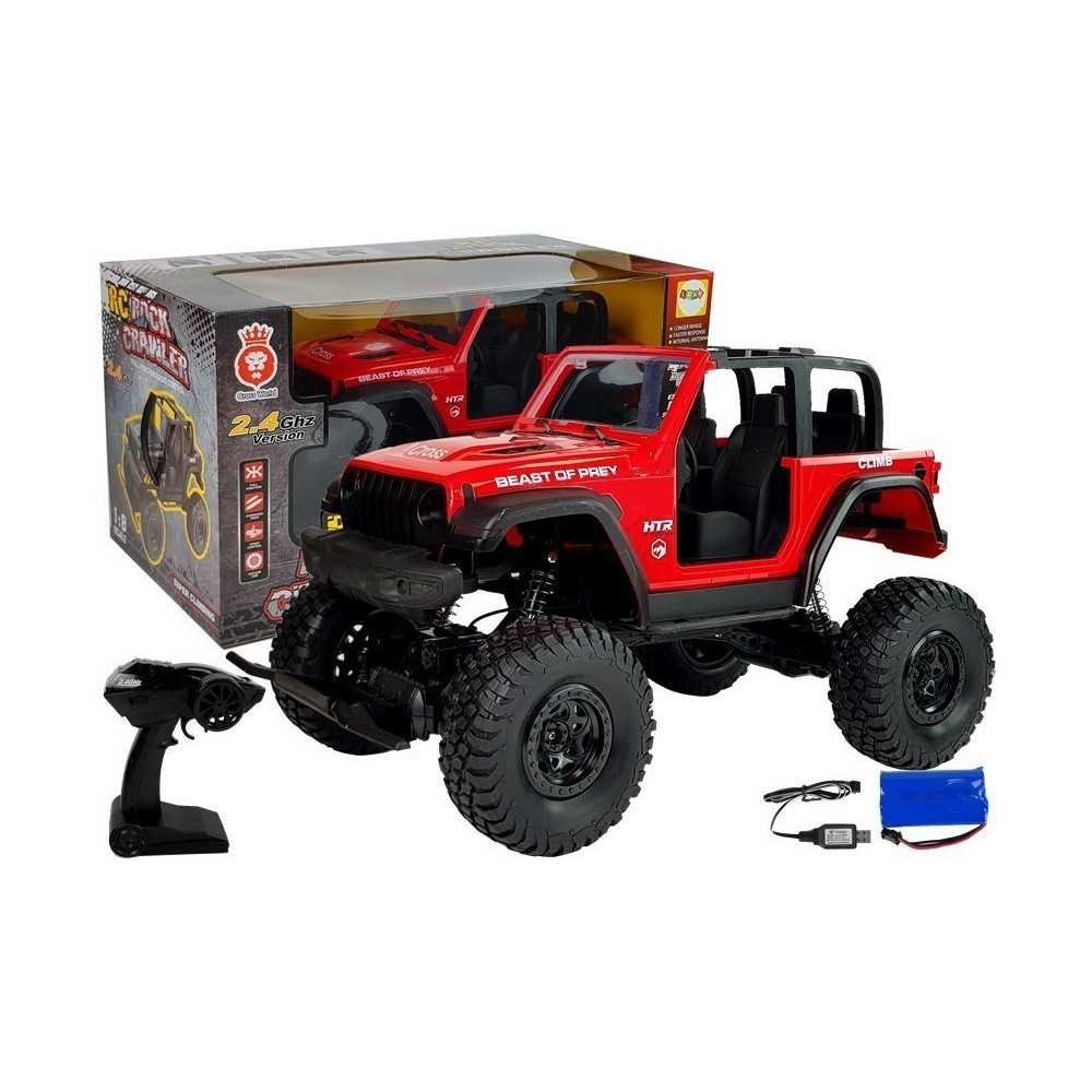 Red Remote Controlled Jeep Terrain Car 2.4G