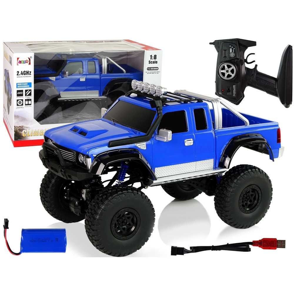 Nuotoliniu būdu valdomas visureigis R/C 2.4G Climbing Car 1:8 Blue 4x4-Žaislai, Auto ir transporto žaislai, Valdomos radijo bang