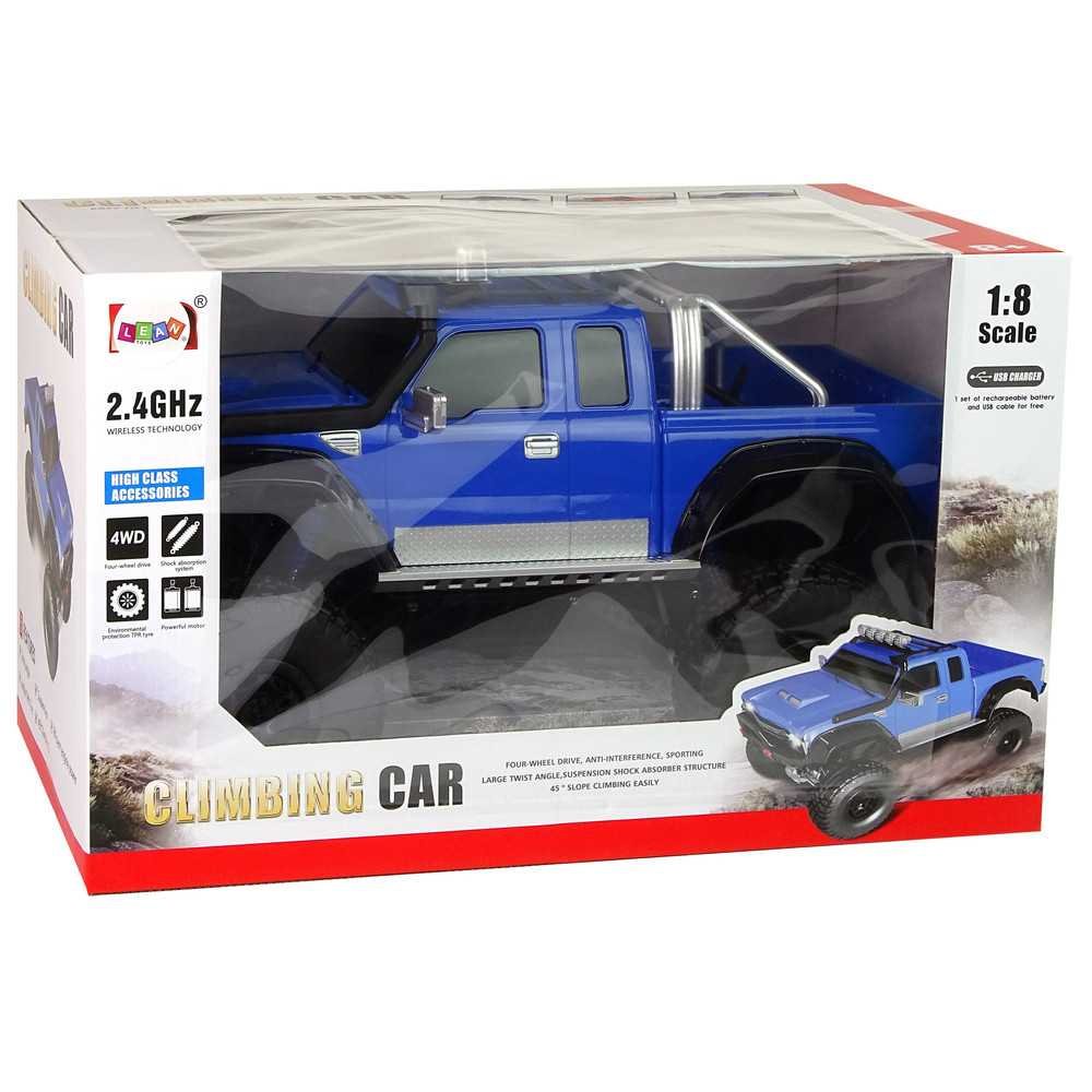 Nuotoliniu būdu valdomas visureigis R/C 2.4G Climbing Car 1:8 Blue 4x4-Žaislai, Auto ir transporto žaislai, Valdomos radijo bang