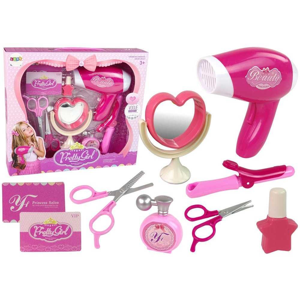 Beauty set for the little lady Hairdressing accessories + battery-operated hairdryer