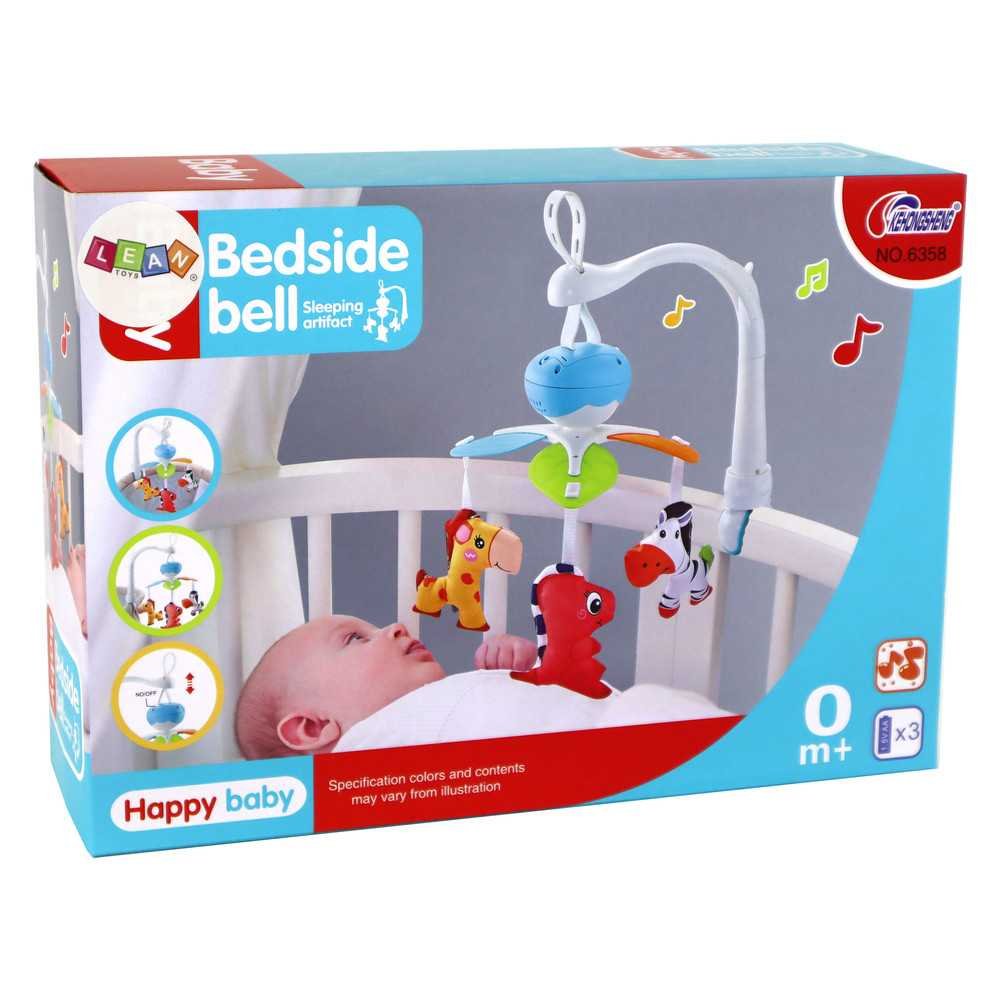 Crib mobile with sound, blue