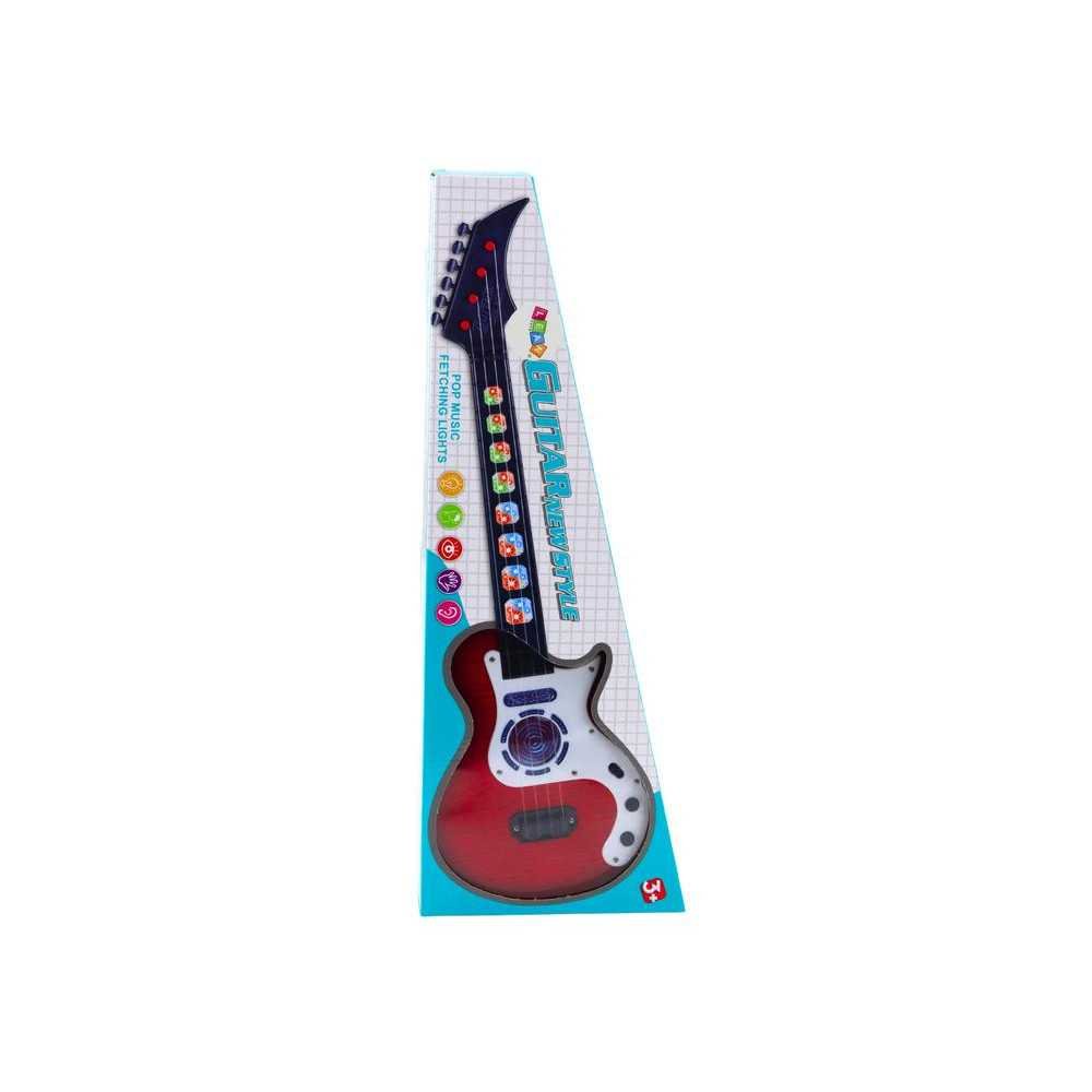 Electric Guitar For Kids Lights Melodies Red