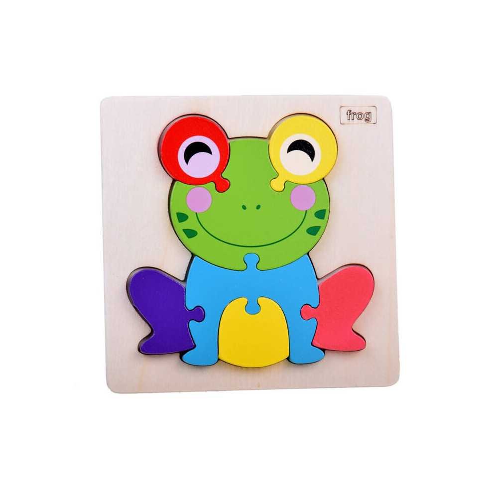 Frog Wooden Puzzle Educational puzzle for children ZA5371