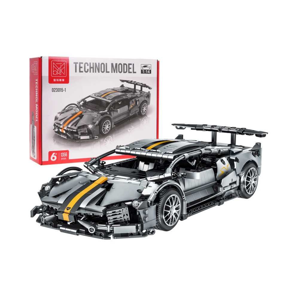 Konstruktorius Pilkas sportinis automobilis 6+, 1356 el.-Žaislai, Konstruktoriai, Lego, statybiniai blokai-e-vaikas