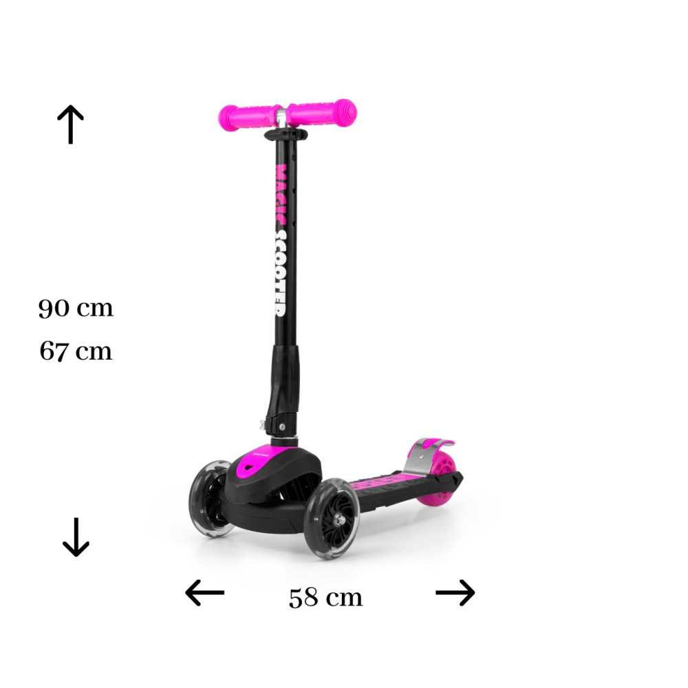 Paspirtukas Milly Mally Magic Scooter, Pink-Judėjimui, Paspirtukai vaikams-e-vaikas