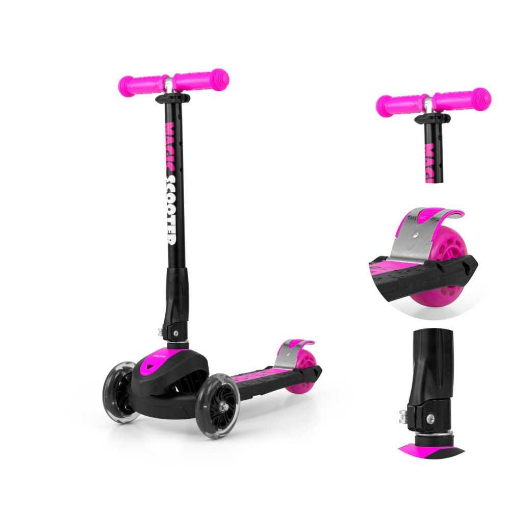 Paspirtukas Milly Mally Magic Scooter, Pink-Judėjimui, Paspirtukai vaikams-e-vaikas