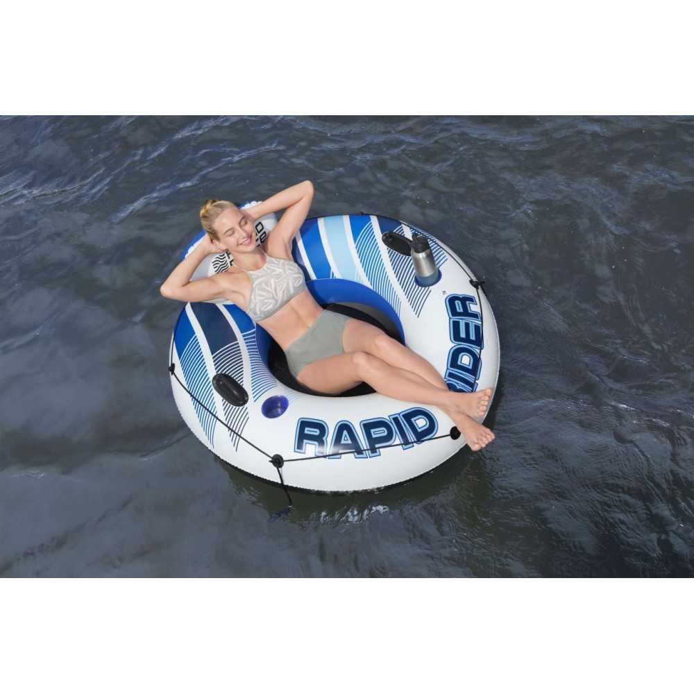 Pripučiamas plaukimo čiužinys BESTWAY Rapid Rider su atlošu 135 cm-Laikina-e-vaikas