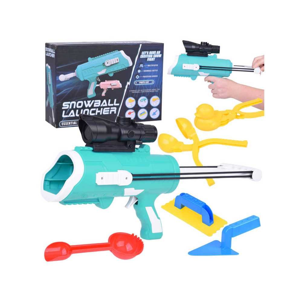 Set of 6 in 1 Snowball gun + accessories for making balls Shapes ZA5505