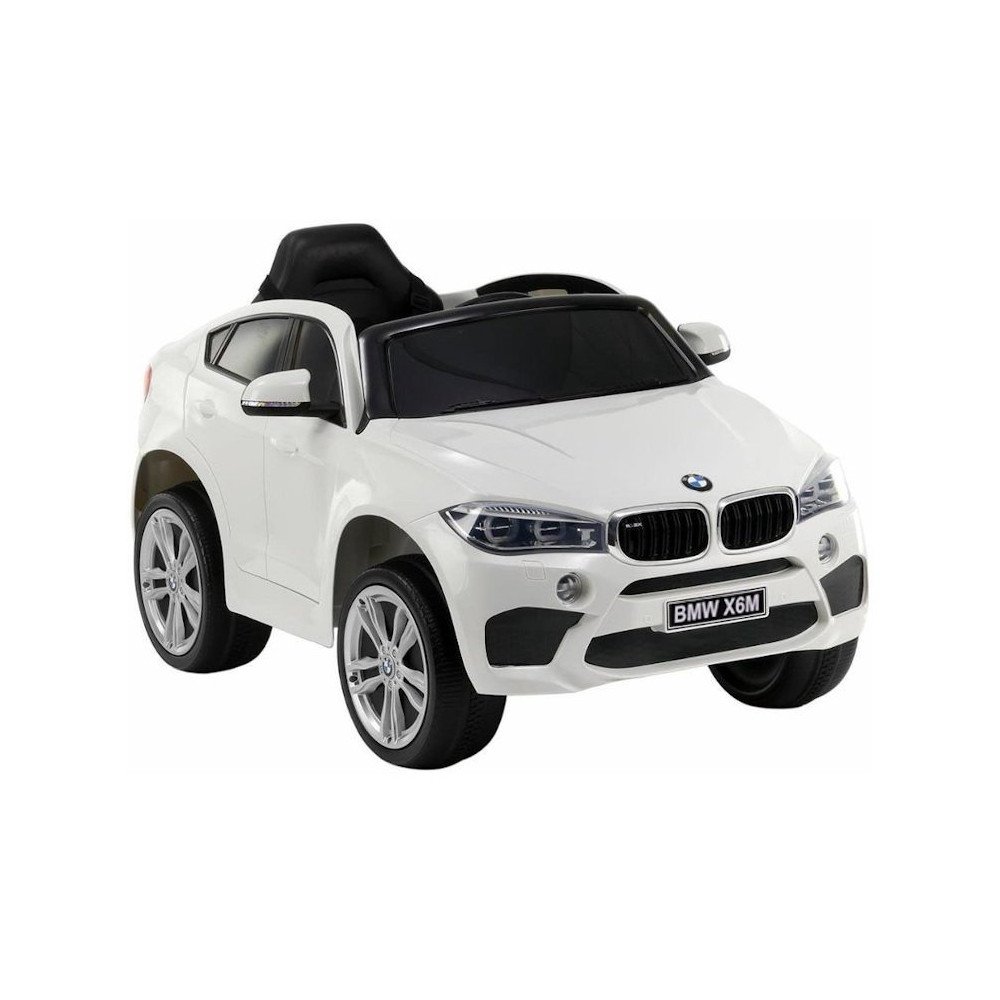 Elektromobilis BMW X6, White-Elektromobiliai vaikams, Visureigiai-e-vaikas