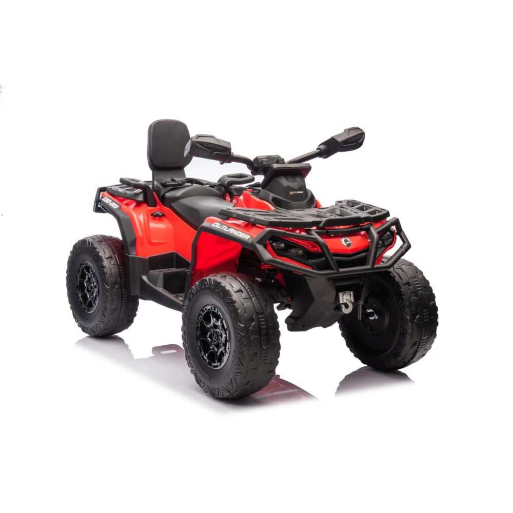 Elektrinis keturratis Can Am Outlander ATV nuotolinio valdymo, Red-Elektromobiliai vaikams, Keturračiai ir bagiai-e-vaikas