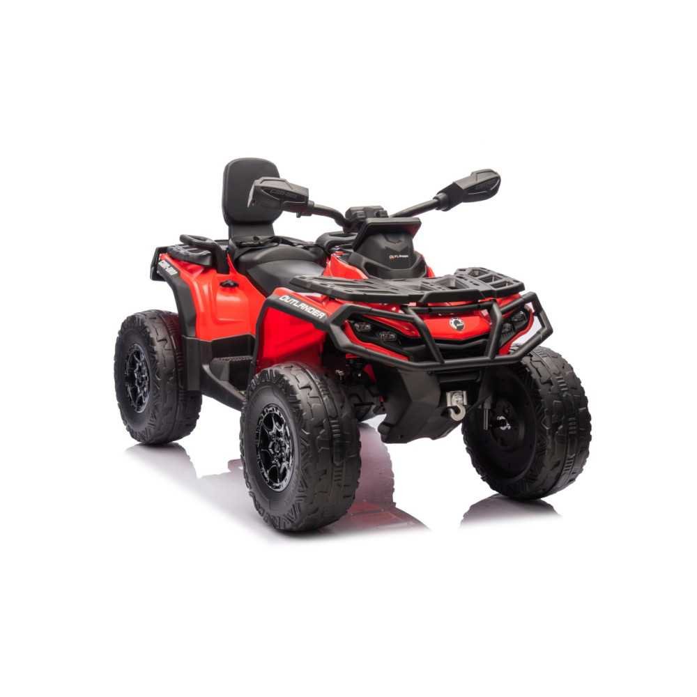 Elektrinis keturratis Can Am Outlander ATV nuotolinio valdymo, Red-Elektromobiliai vaikams, Keturračiai ir bagiai-e-vaikas