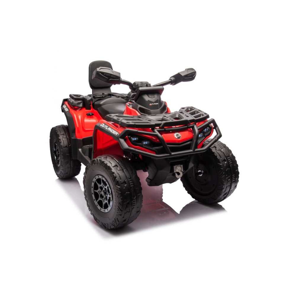 Elektrinis keturratis Can Am Outlander ATV nuotolinio valdymo, Red-Elektromobiliai vaikams, Keturračiai ir bagiai-e-vaikas