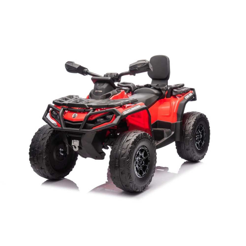 Elektrinis keturratis Can Am Outlander ATV nuotolinio valdymo, Red-Elektromobiliai vaikams, Keturračiai ir bagiai-e-vaikas