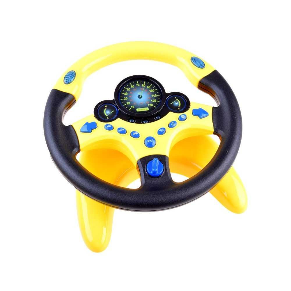 STEERING WHEEL Interactive toy Sound + light Vehicle sounds ZA3347