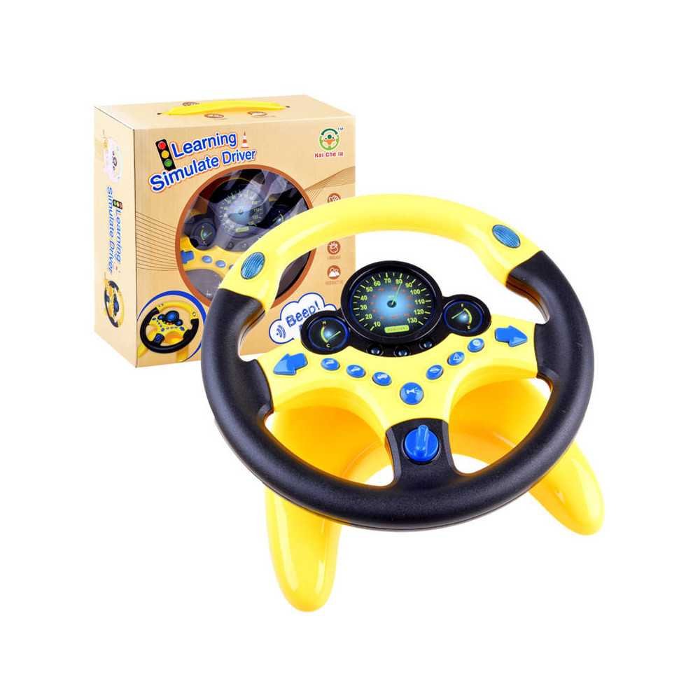 STEERING WHEEL Interactive toy Sound + light Vehicle sounds ZA3347