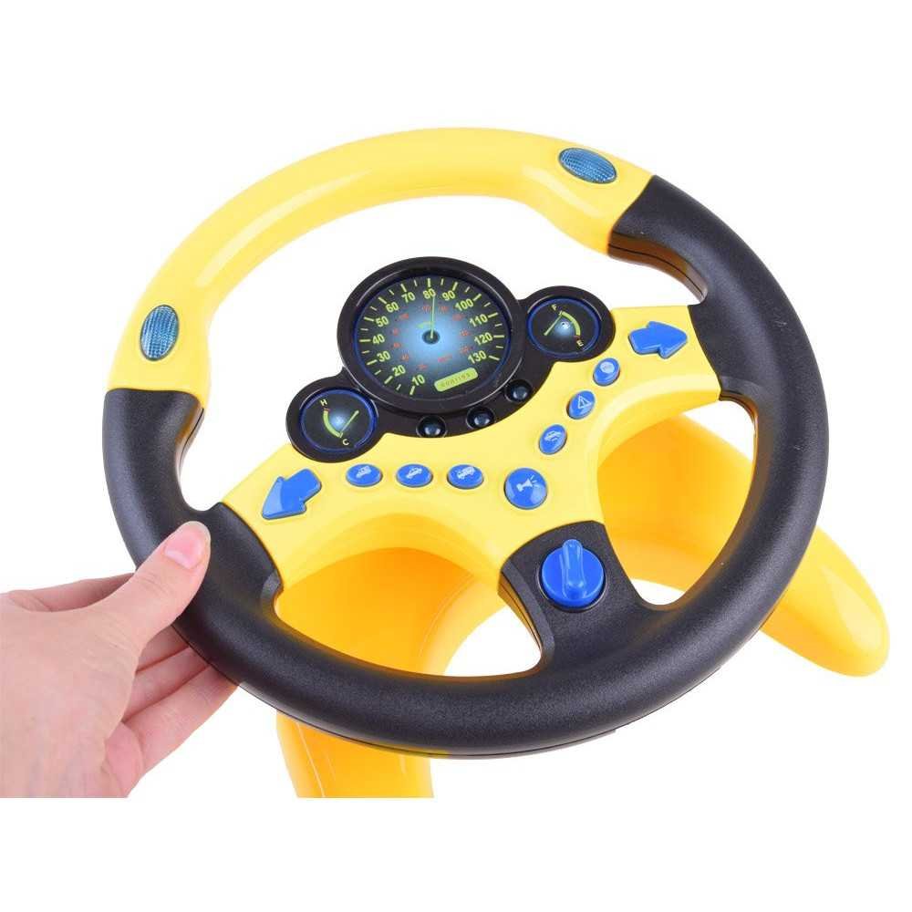 STEERING WHEEL Interactive toy Sound + light Vehicle sounds ZA3347