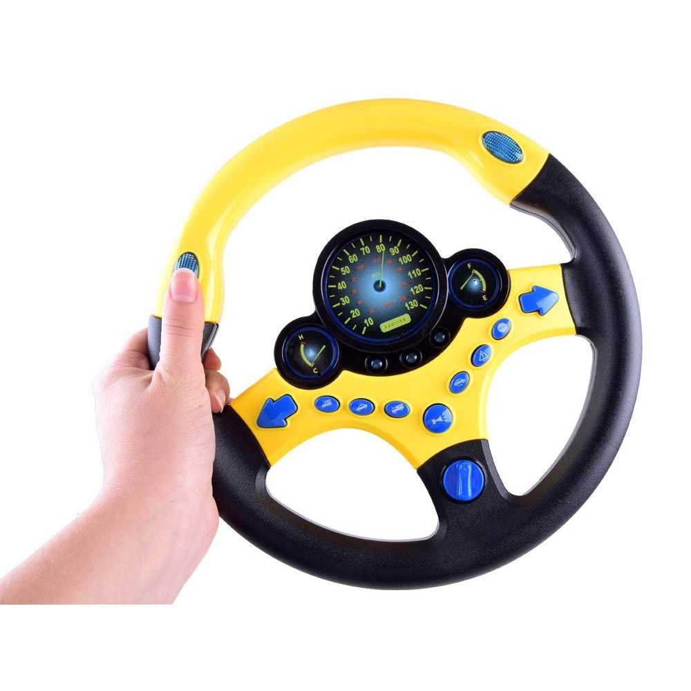 STEERING WHEEL Interactive toy Sound + light Vehicle sounds ZA3347