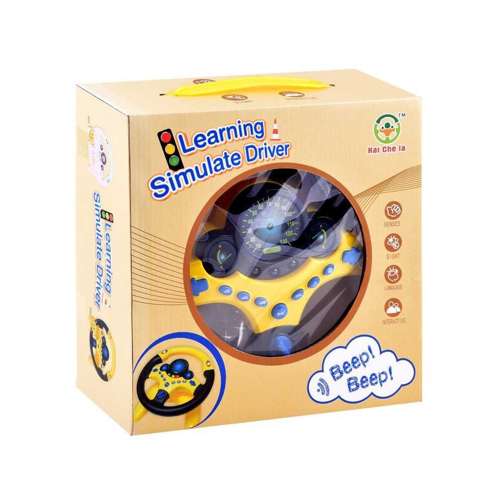 STEERING WHEEL Interactive toy Sound + light Vehicle sounds ZA3347