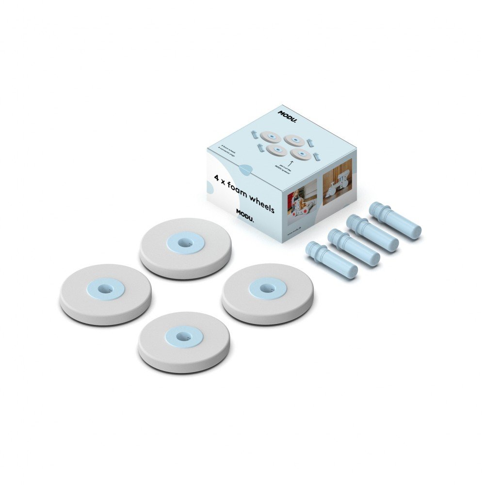 MODU - 4 x foam wheels, blue