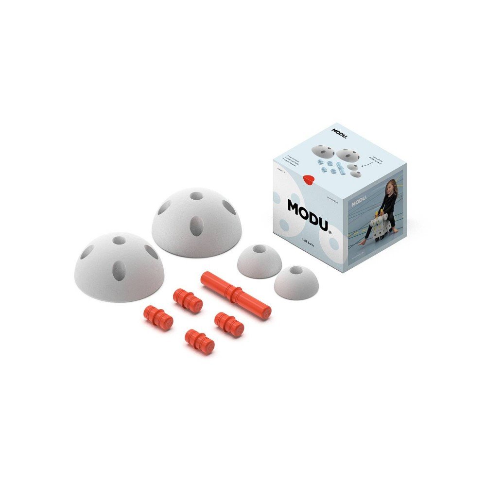 MODU - Half Ball Kit - piankowe półkule rozwijające motorykę dużą, czerwone