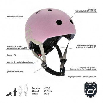 SCOOTANDRIDE - XXS-S helmet for children 1-5 years Steel