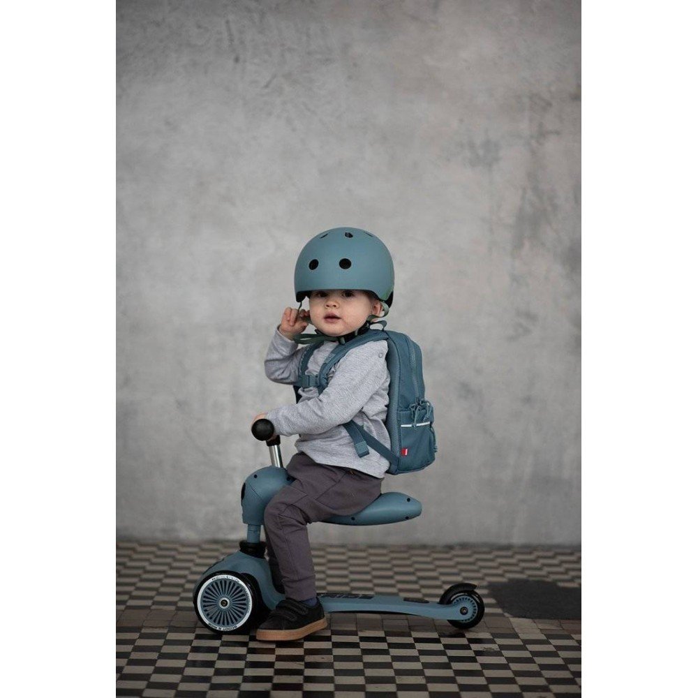 SCOOTANDRIDE - XXS-S helmet for children 1-5 years Steel