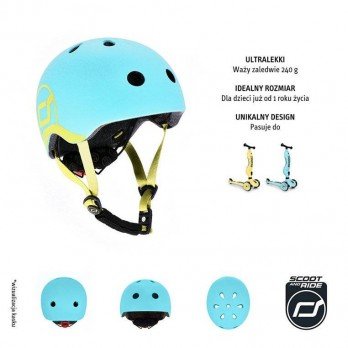 SCOOTANDRIDE - XXS-S helmet for children 1-5 years Blueberry