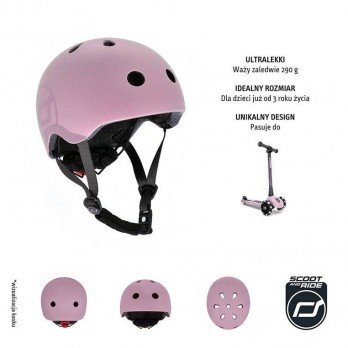 SCOOTANDRIDE - S-M helmet for children 3+ Rose