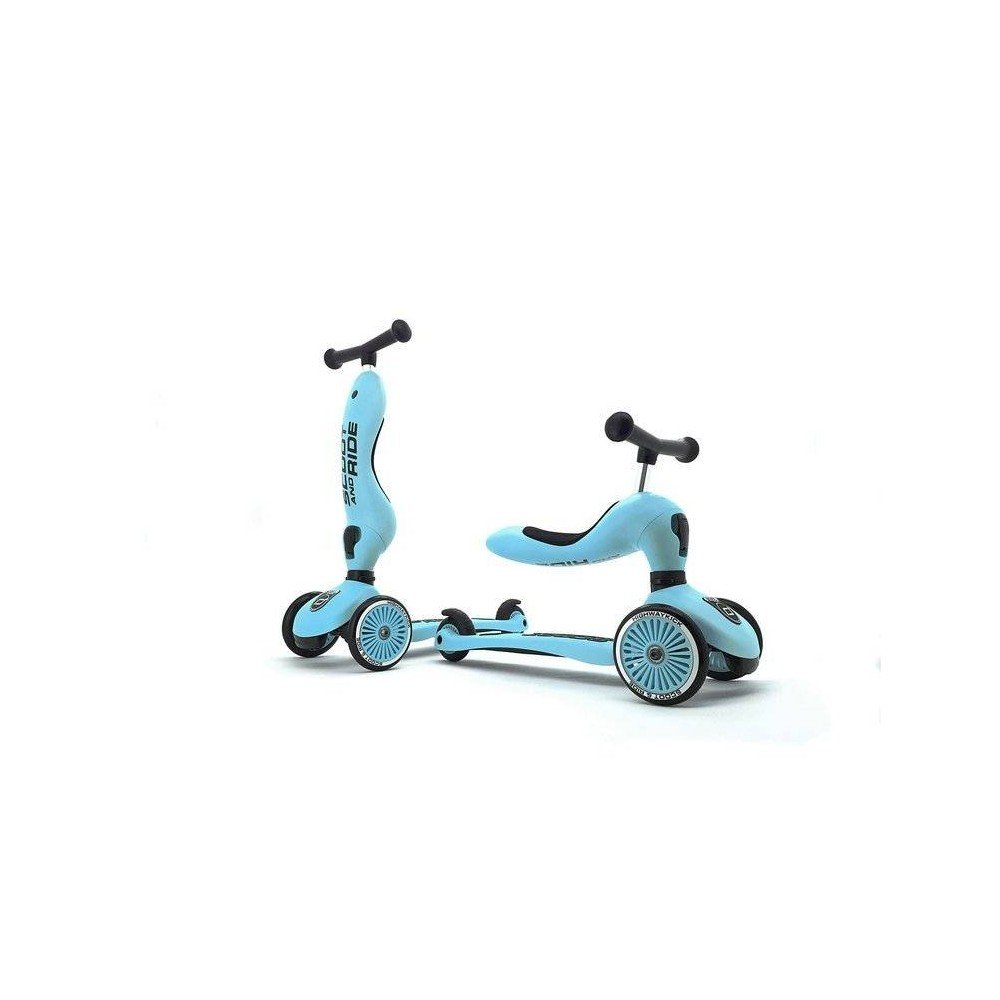 SCOOTANDRIDE - Highwaykick 2in1 Ride and scooter 1-5 years Blueberry