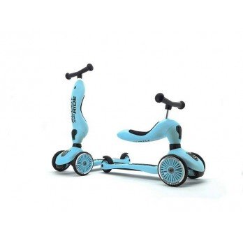 SCOOTANDRIDE - Highwaykick 2in1 Ride and scooter 1-5 years Blueberry