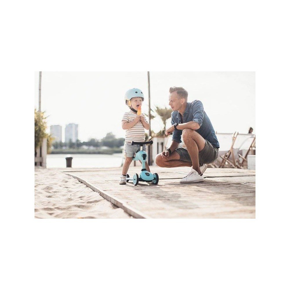 SCOOTANDRIDE - Highwaykick 2in1 Ride and scooter 1-5 years Blueberry