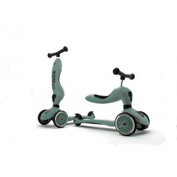 SCOOTANDRIDE - Highwaykick 2in1 Ride and scooter 1-5 years Forest