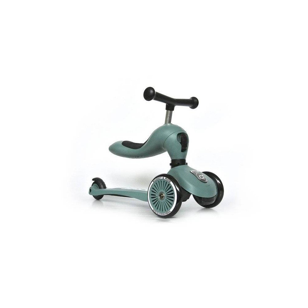 SCOOTANDRIDE - Highwaykick 2in1 Ride and scooter 1-5 years Forest