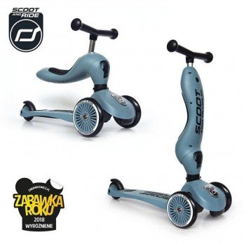 SCOOTANDRIDE - Highwaykick 2in1 Ride and scooter 1-5 years Steel