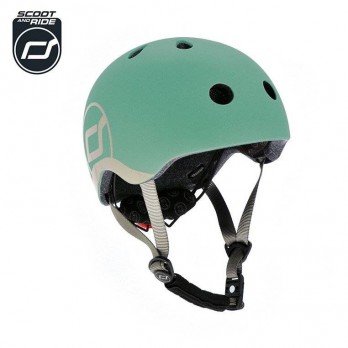 SCOOTANDRIDE - Kask XXS-S dla dzieci 1-5 lat Forest