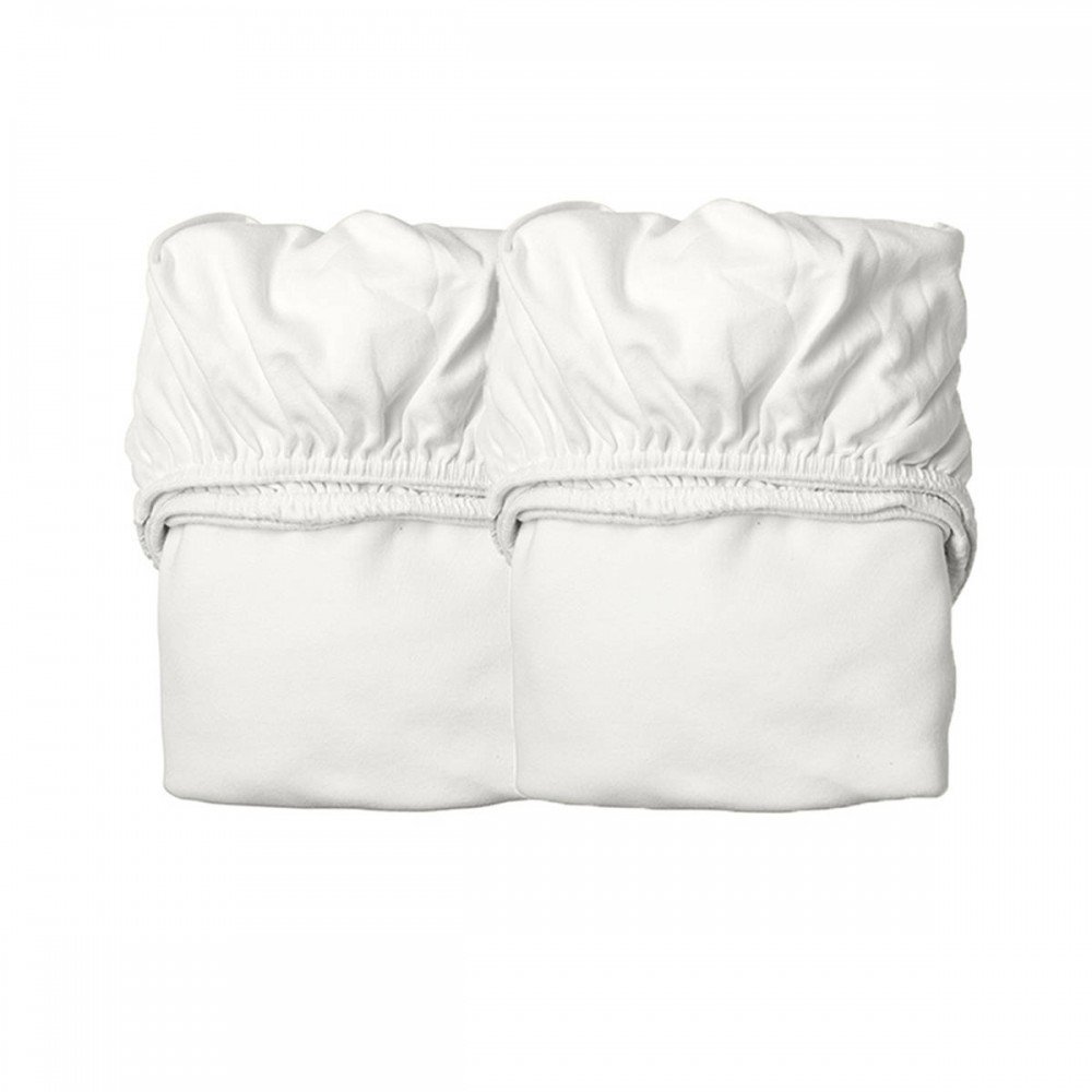 LEANDER - sheet for cradle 2 pcs, snow