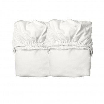 LEANDER - sheet for cradle 2 pcs, snow