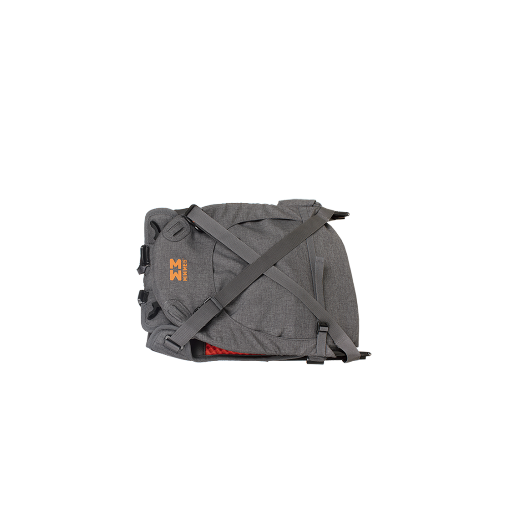 MiniMeis - The Shoulder Carrier - Grey - Orange