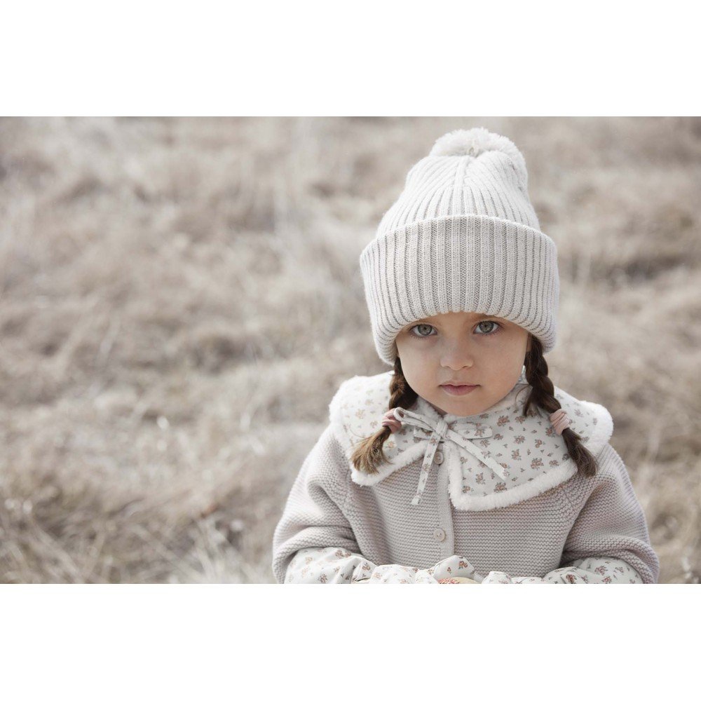 Elodie Details - Wool Beanies Creamy White 1-2 years